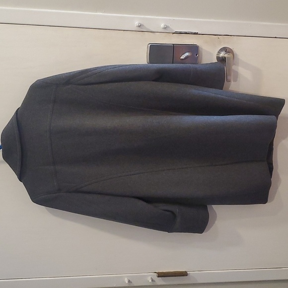 Worthington Gray Wool Blend Asymmetrical Zipper Coat L - Picture 5 of 7